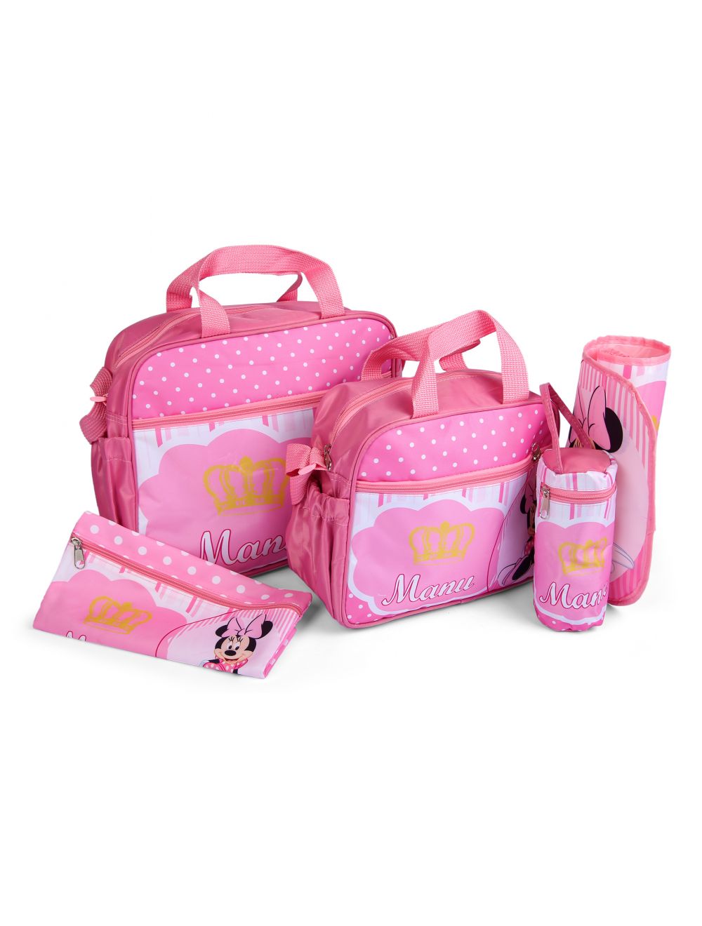 Joymaker Dipaer Bag (5 Pcs) Minnie Pink